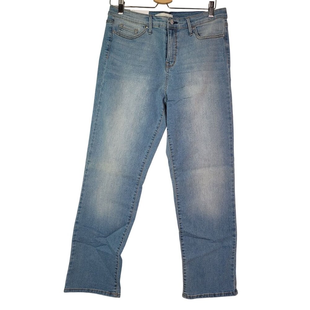 Ella Moss Women's Straight Leg Ankle Jean Mid-Rise Denim Size 12